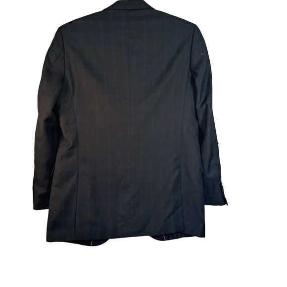 Bocaccio Uomo Men's Black Windowpane Blazer Jacket 40L Polyester/Rayon Blend - Picture 3 of 8